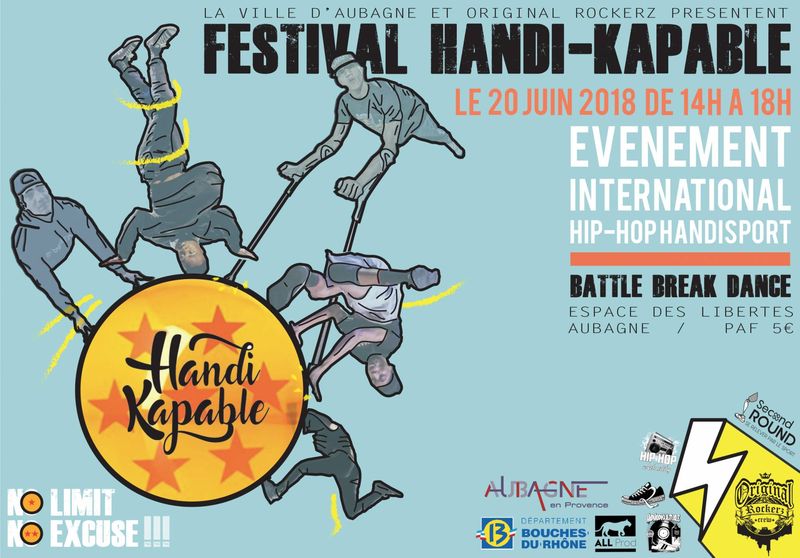 HANDI-KAPABLE CHAMPIONNAT - 20 Juin 2018 à 14H00 - Espaces des Libertés - Aubagne